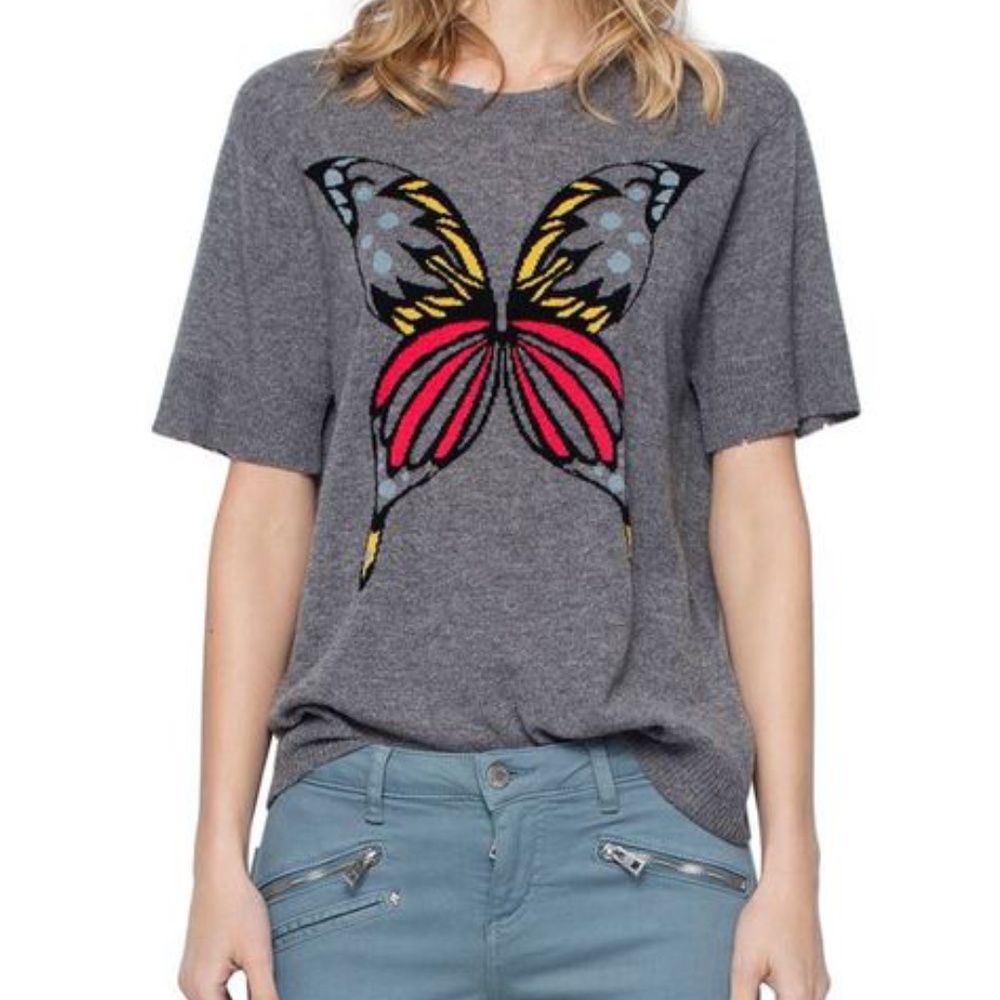 Zadig and Voltaire cashmere butterfly sweater